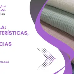 Tela arrugada de bambula en tonos pastel, ideal para confección.