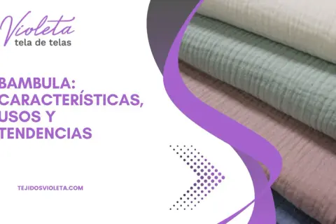 Tela arrugada de bambula en tonos pastel, ideal para confección.