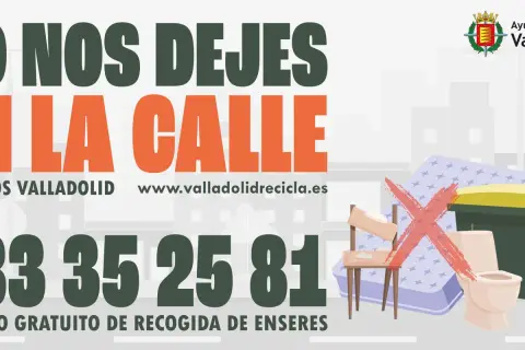 ¿Dónde tirar un colchón? No lo dejes en la calle. Llama al 983 35 25 81 para recogida gratuita de enseres en Valladolid.