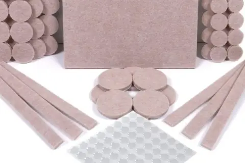 Protector de fieltro para patas de sillas. Variedad de formas y tamaños para saber como hacer protectores para patas de sillas.