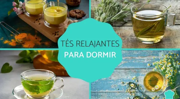 Tés relajantes para dormir de un tirón: cúrcuma, menta, salvia y manzanilla.