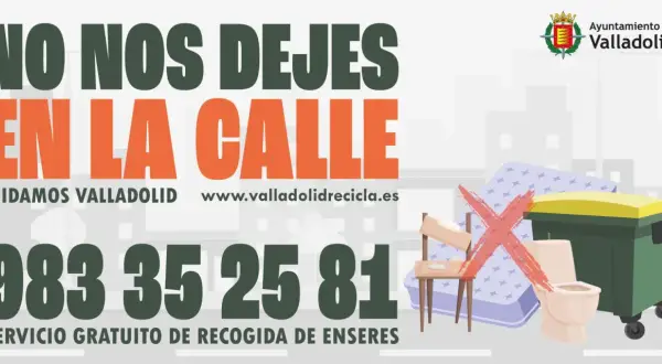 ¿Dónde tirar un colchón? No lo dejes en la calle. Llama al 983 35 25 81 para recogida gratuita de enseres en Valladolid.