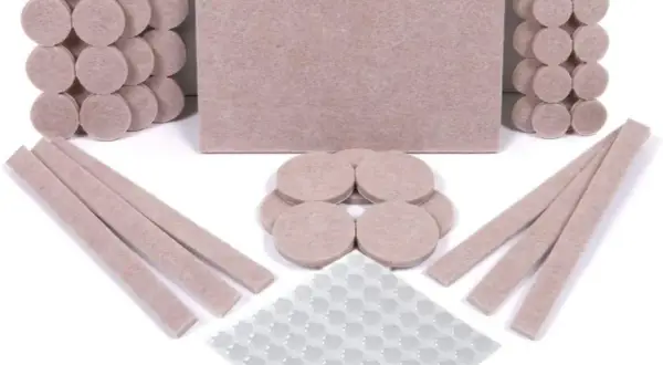 Protector de fieltro para patas de sillas. Variedad de formas y tamaños para saber como hacer protectores para patas de sillas.