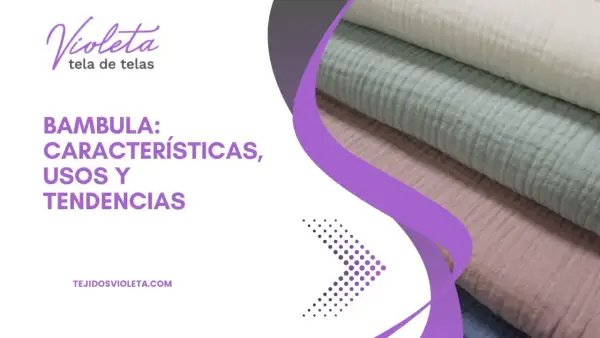 Tela arrugada de bambula en tonos pastel, ideal para confección.