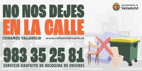¿Dónde tirar un colchón? No lo dejes en la calle. Llama al 983 35 25 81 para recogida gratuita de enseres en Valladolid.