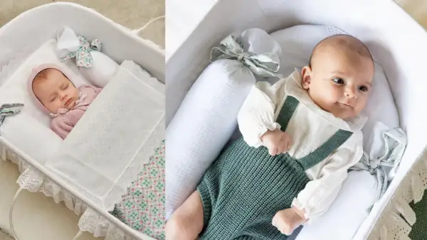 Bebé durmiendo en una minicuna y otro bebé despierto en otra. ¿Colecho sí o no? La decisión es tuya.